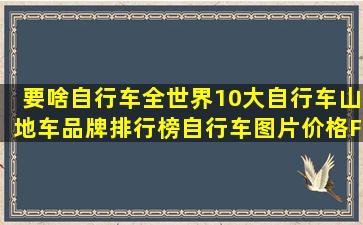 要啥自行车全世界10大自行车山地车品牌排行榜自行车图片价格FRW...