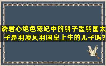 诱君心绝色宠妃中的羽子墨(羽国太子)是羽凌风(羽国皇上)生的儿子吗?...