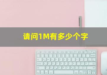 请问1M有多少个字