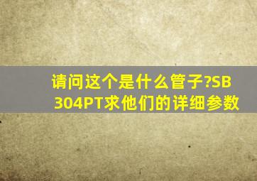 请问这个是什么管子?SB304PT,求他们的详细参数