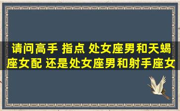 请问高手 指点 处女座男和天蝎座女配 还是处女座男和射手座女配