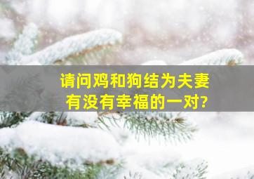 请问鸡和狗结为夫妻有没有幸福的一对?