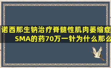 诺西那生钠,治疗脊髓性肌肉萎缩症(SMA)的药,70万一针,为什么那么贵?