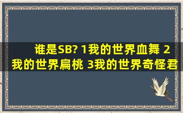 谁是SB? 1我的世界血舞 2我的世界扁桃 3我的世界奇怪君