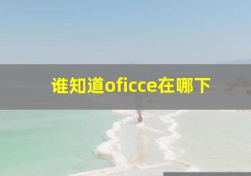 谁知道oficce在哪下