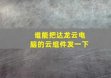 谁能把达龙云电脑的云组件发一下