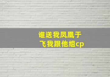 谁送我凤凰于飞,我跟他组cp