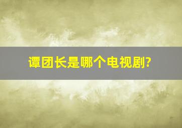 谭团长是哪个电视剧?