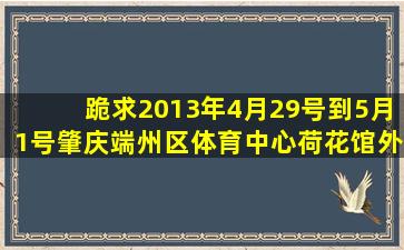 跪求2013年4月29号到5月1号肇庆端州区体育中心荷花馆外露天车展放...