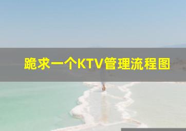 跪求一个KTV管理流程图