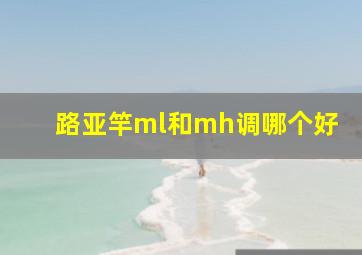 路亚竿ml和mh调哪个好(