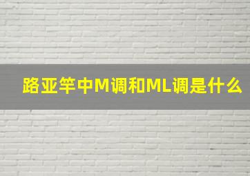 路亚竿中M调和ML调是什么