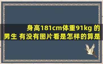 身高181cm,体重91kg 的男生 有没有图片看是怎样的算是过胖了吧