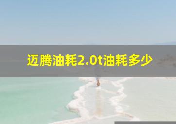 迈腾油耗2.0t油耗多少