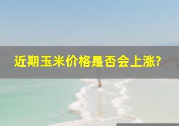 近期玉米价格是否会上涨?