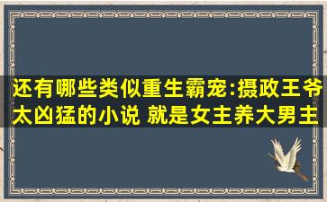 还有哪些类似重生霸宠:摄政王爷太凶猛的小说 就是女主养大男主然后...