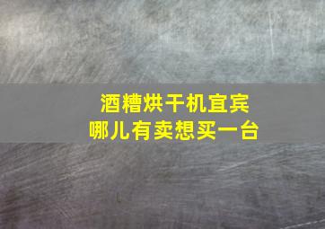 酒糟烘干机宜宾哪儿有卖想买一台,