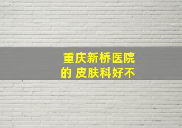 重庆新桥医院的 皮肤科好不