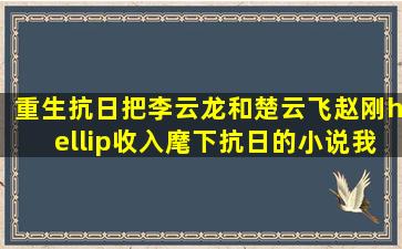 重生抗日把李云龙和楚云飞,赵刚…收入麾下抗日的小说我以前看过...