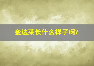 金达莱长什么样子啊?