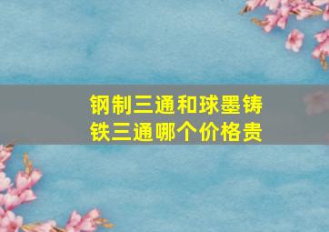 钢制三通和球墨铸铁三通哪个价格贵