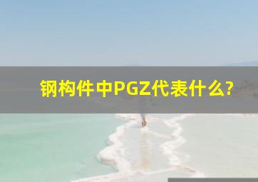 钢构件中,PGZ代表什么?