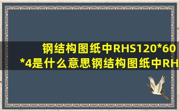 钢结构图纸中RHS120*60*4是什么意思钢结构图纸中RHS120*60*4是...