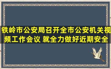 铁岭市公安局召开全市公安机关视频工作会议 就全力做好近期安全...