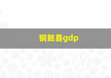 铜鼓县gdp