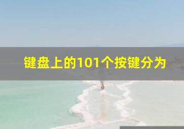 键盘上的101个按键分为()