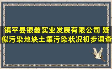 镇平县银鑫实业发展有限公司 疑似污染地块土壤污染状况初步调查报告