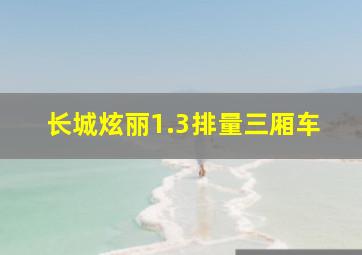 长城炫丽1.3排量三厢车