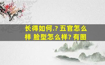 长得如何.? 五官怎么样 脸型怎么样。? 有图