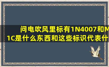 问电吹风里标有1N4007和M1C是什么东西和这些标识代表什么?