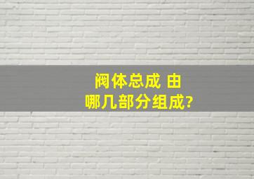 阀体总成 由哪几部分组成?