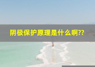 阴极保护原理是什么啊??