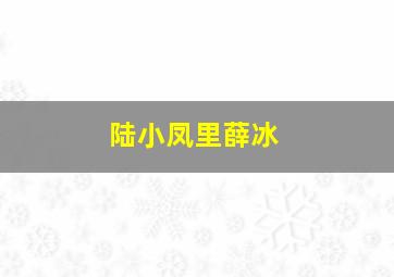 陆小凤里薛冰