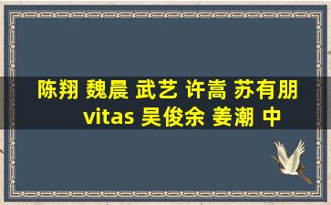 陈翔 魏晨 武艺 许嵩 苏有朋 vitas 吴俊余 姜潮 中谁最娘娘腔?