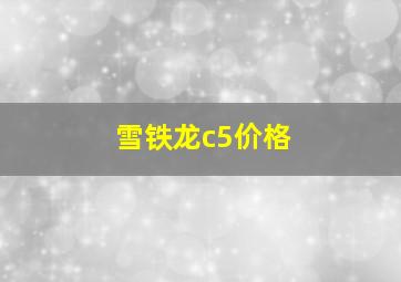 雪铁龙c5价格