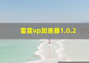 雷霆vp加速器1.0.2