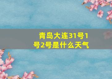 青岛大连31号1号2号是什么天气