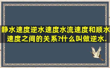 静水速度、逆水速度、水流速度和顺水速度之间的关系?什么叫做逆水...