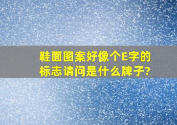 鞋面图案好像个E字的标志请问是什么牌子?