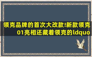 领克品牌的首次大改款!新款领克01亮相,还藏着领克的“野心”?