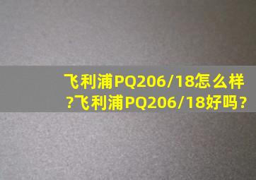 飞利浦PQ206/18怎么样?飞利浦PQ206/18好吗?