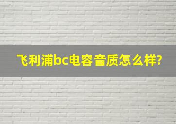 飞利浦bc电容音质怎么样?