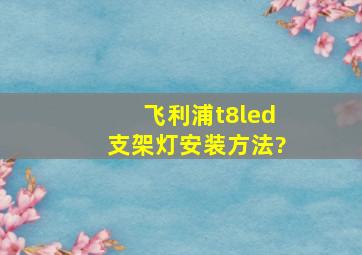 飞利浦t8led支架灯安装方法?