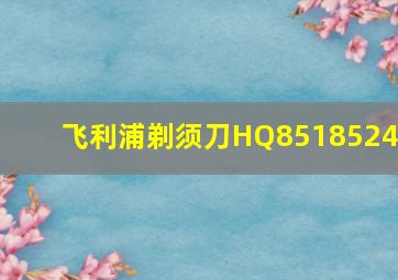 飞利浦剃须刀HQ851,852,46