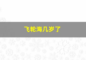 飞轮海几岁了