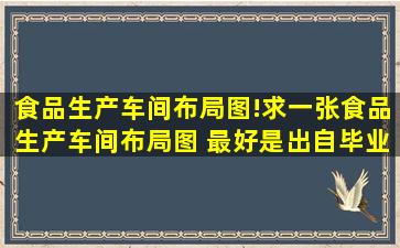 食品生产车间布局图!求一张食品生产车间布局图 最好是出自毕业论文!!!